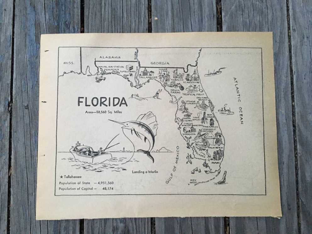 Featured Photo of Florida Map Wall Art