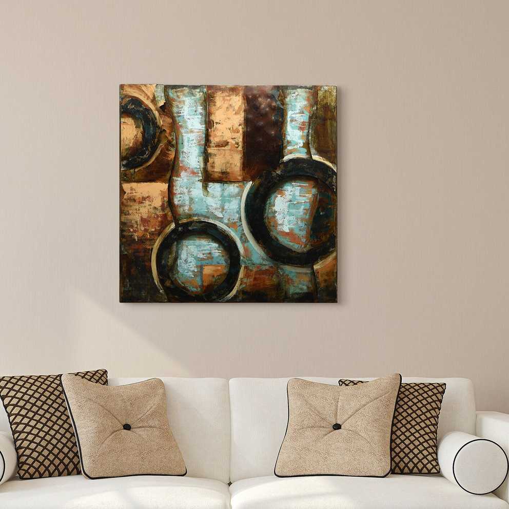 Featured Photo of Mixed Media Iron Hand Painted Dimensional Wall Decor