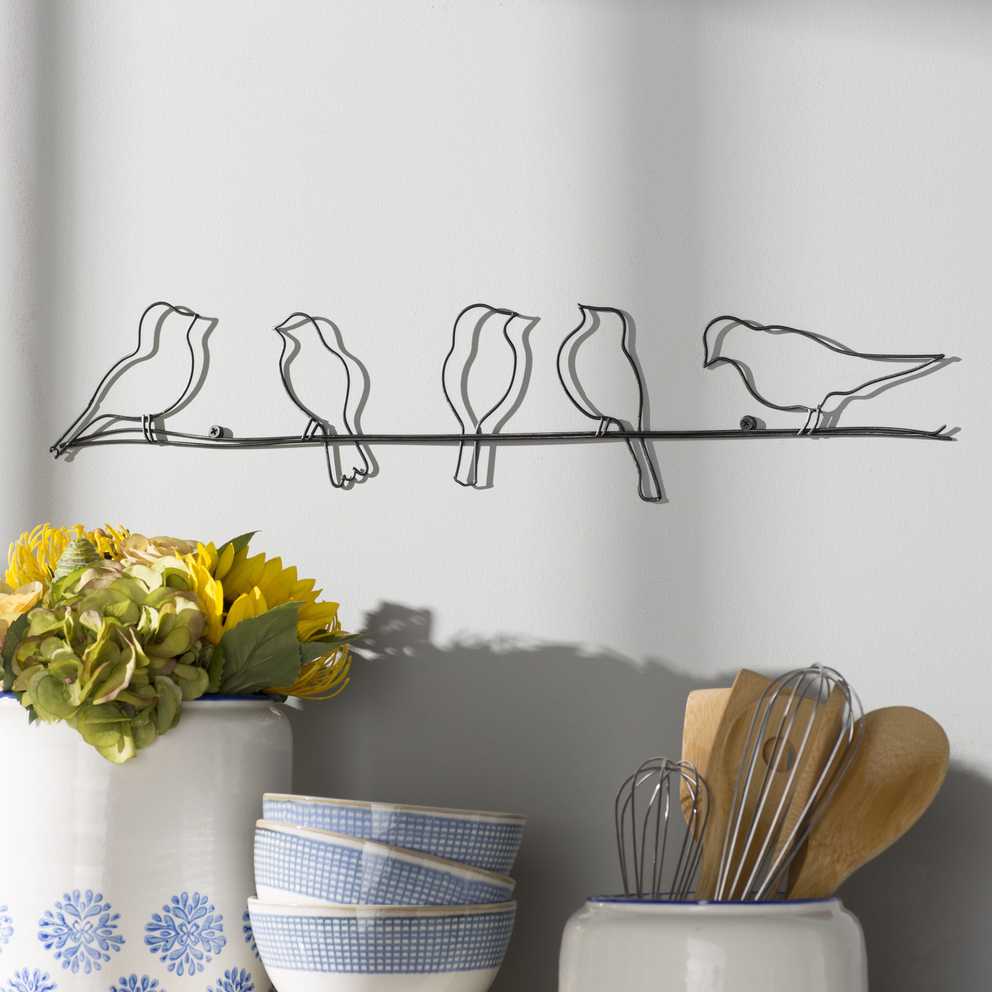 Featured Photo of Rioux Birds On A Wire Wall Decor