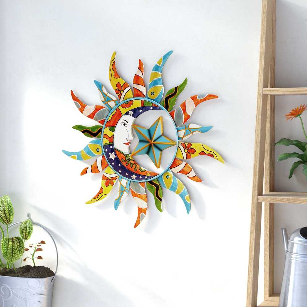 Featured Photo of Nature Metal Sun Wall Decor