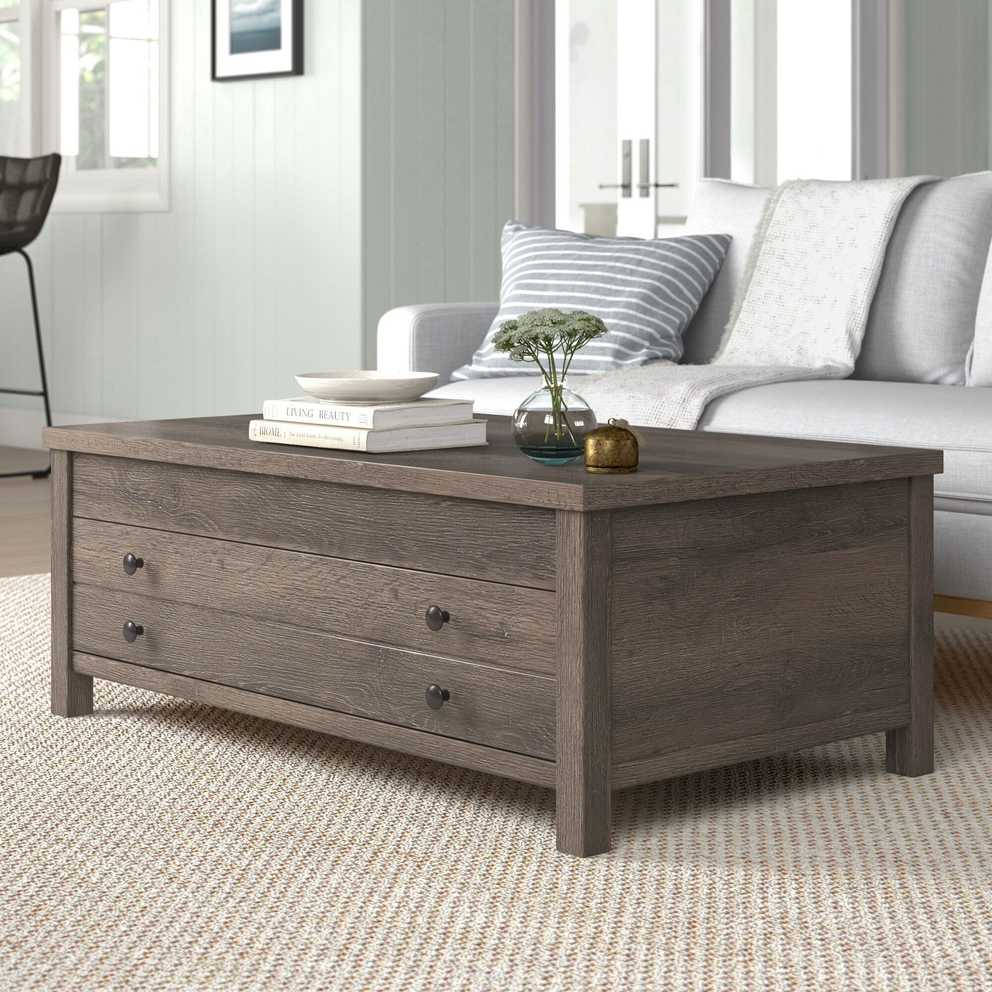 Sand & Stable Dune Lift Top Coffee Table With Storage & Reviews | Wayfair With Lift Top Storage Coffee Tables (Gallery 1 of 20)
