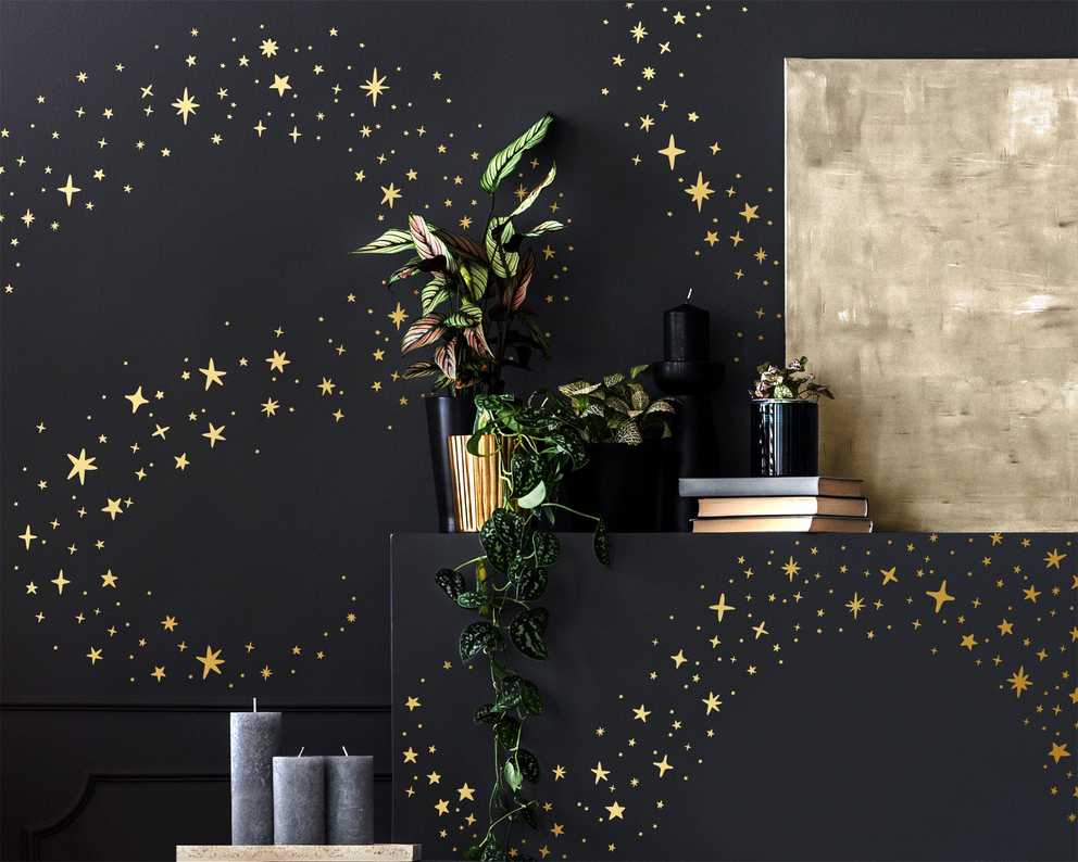 Sparkles And Stars Wall Decals Nursery Decals Star Decals – Etsy With Regard To Current Stars Wall Art (Gallery 1 of 20)
