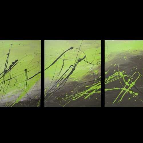 Lime Green Abstract Wall Art (Photo 1 of 20)