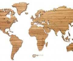  Best 20+ of Wooden World Map Wall Art