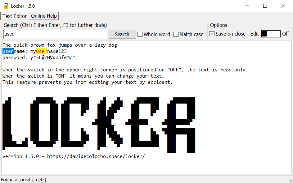 Locker Screenshot
