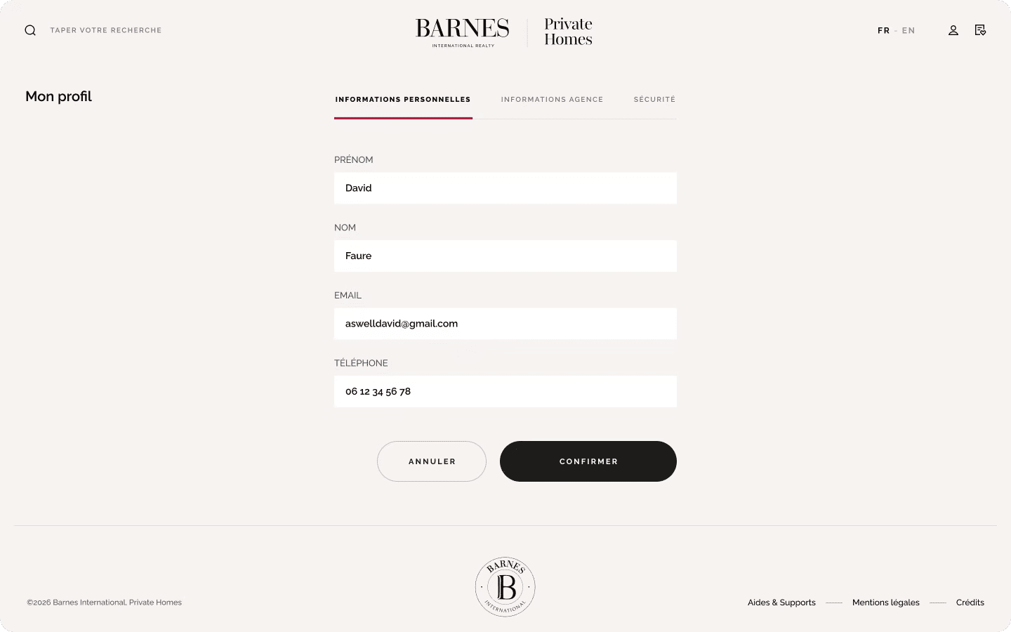 About's info