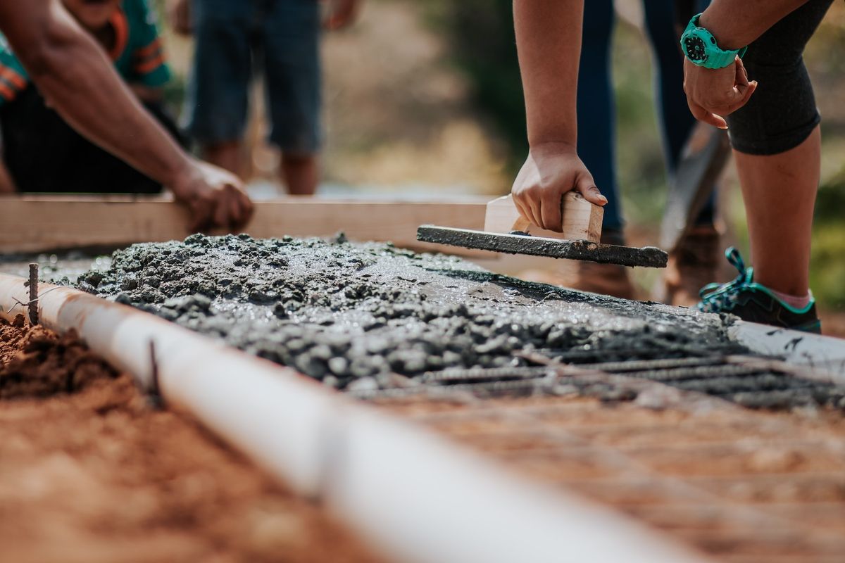 Pouring Concrete Foundation 