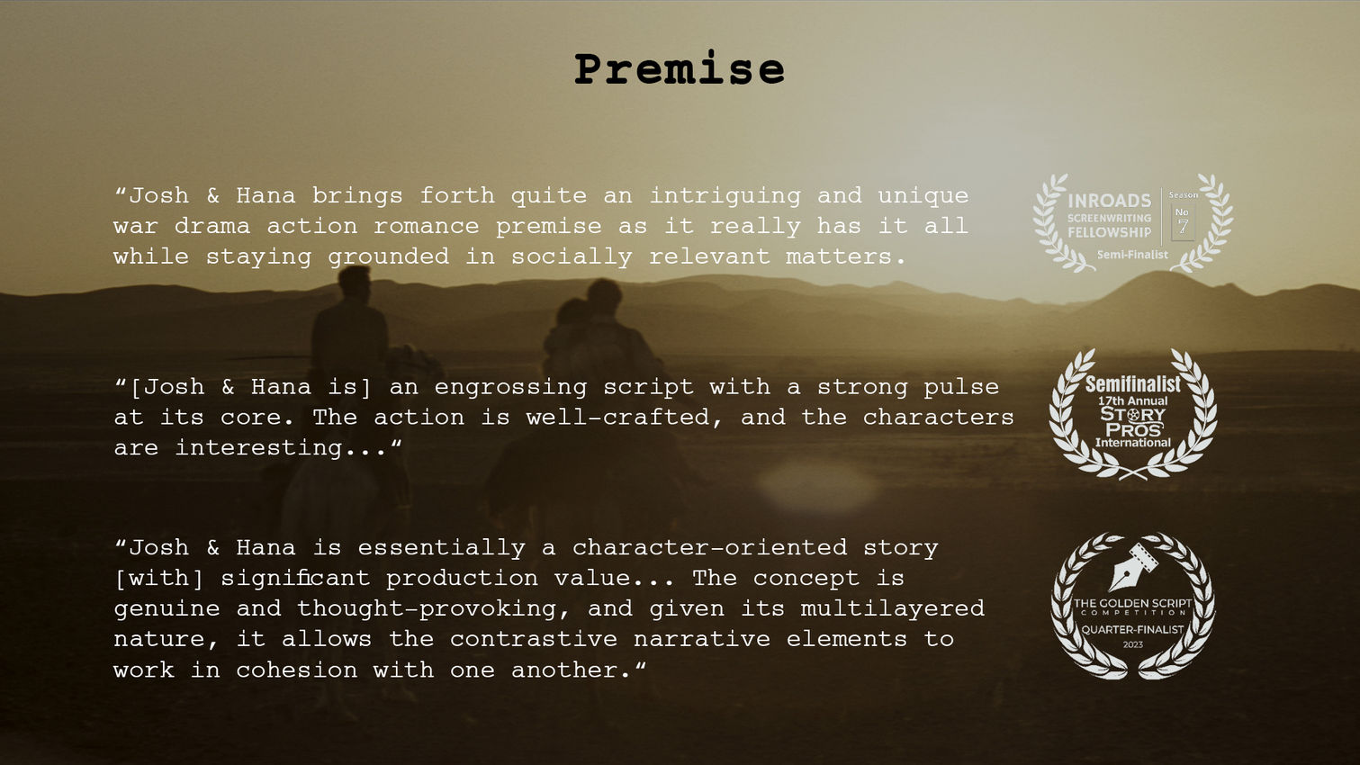 Josh & Hana - Premise