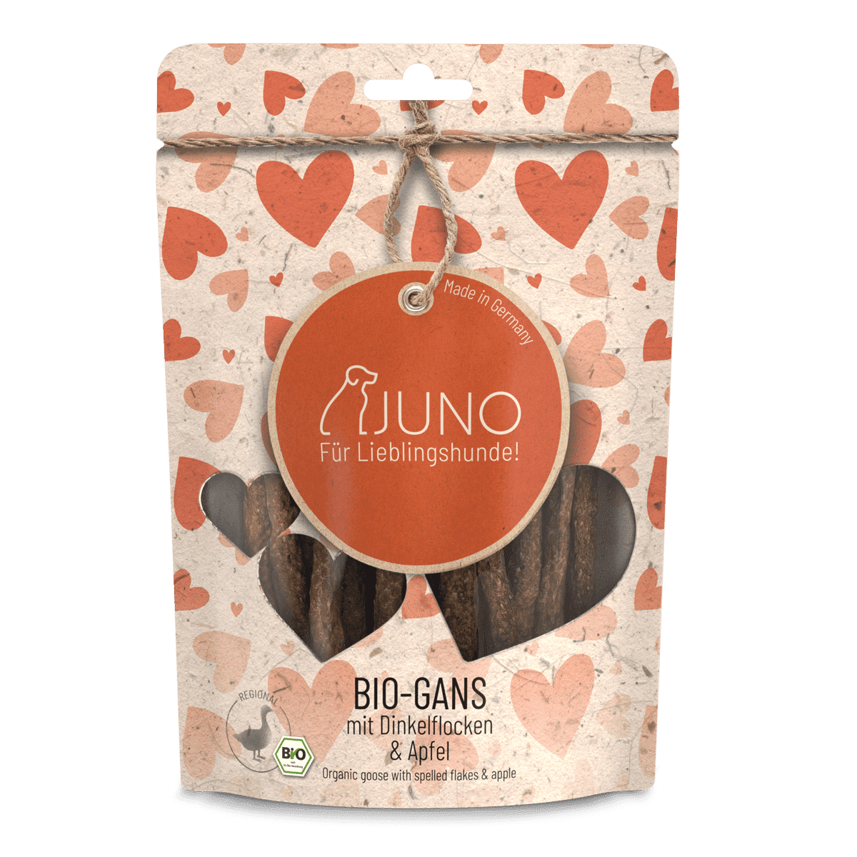 BIO-GANS / STICKS mit Bio Dinkelflocken & Bio Apfel