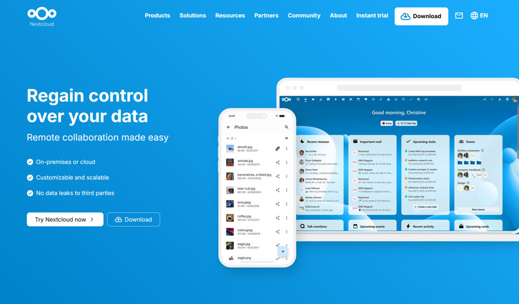 Nextcloud screenshot