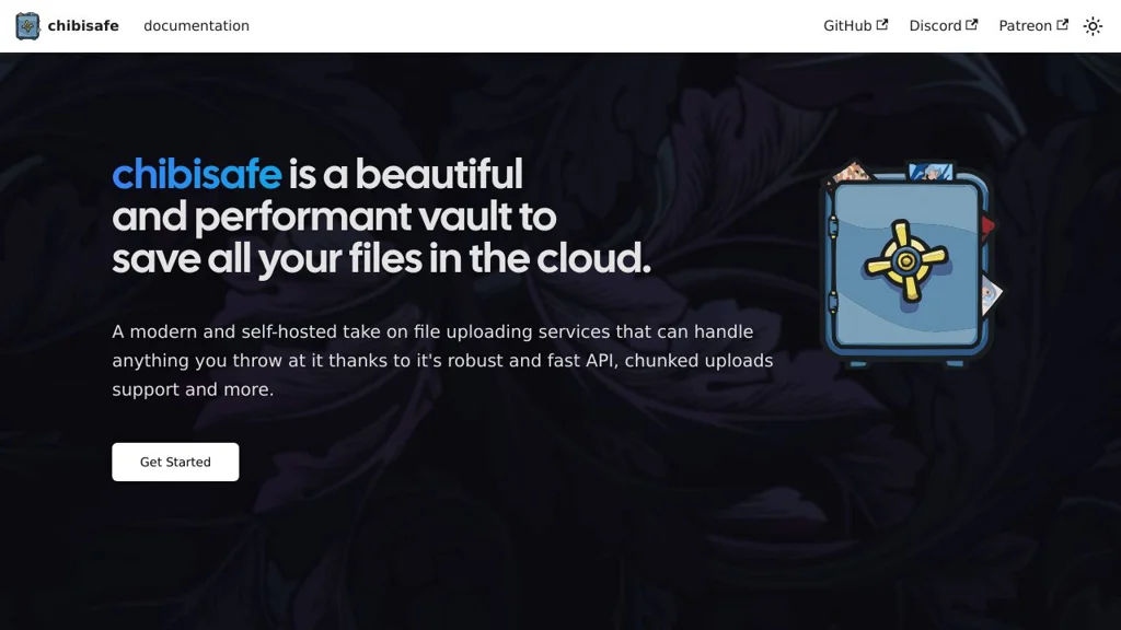 Chibisafe screenshot