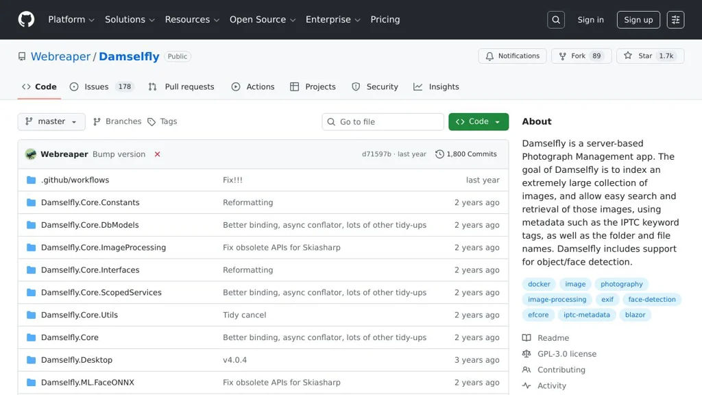 Damselfly screenshot