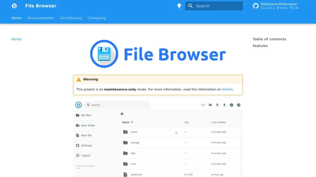 File Browser screenshot