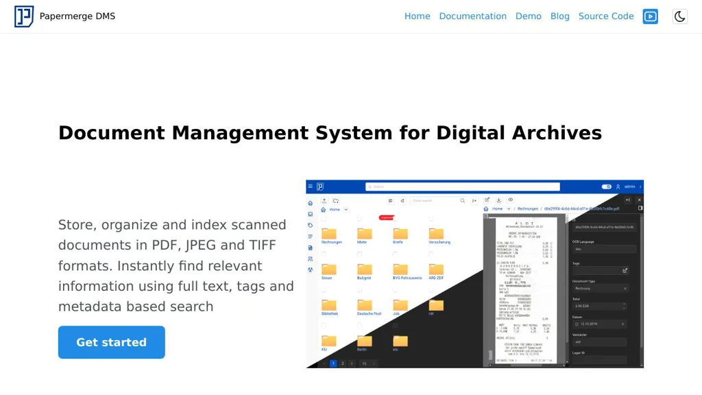 Papermerge screenshot