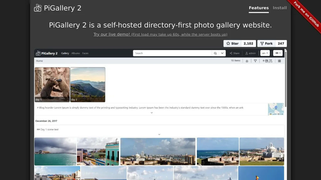 PiGallery2 screenshot