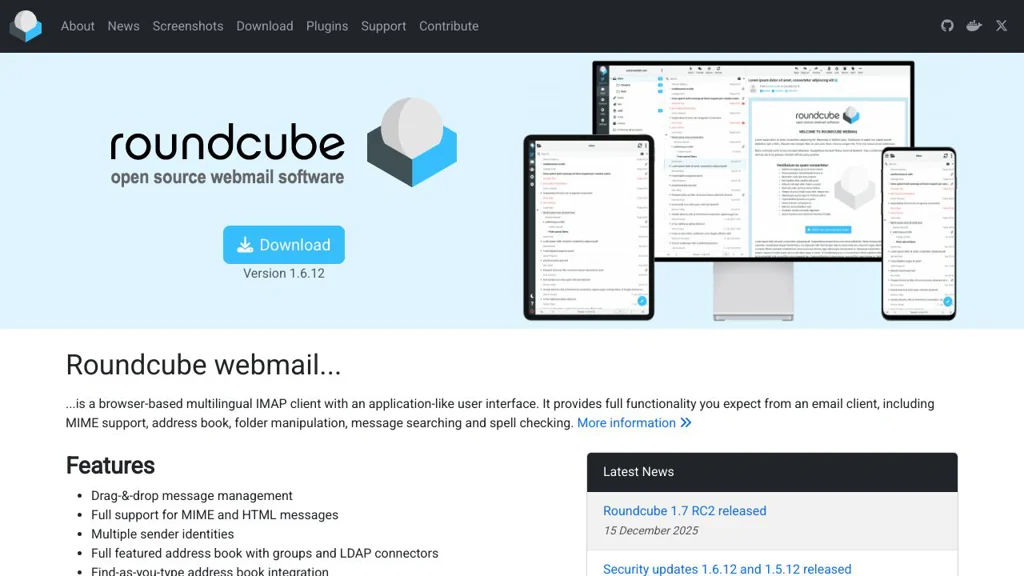 Roundcube screenshot