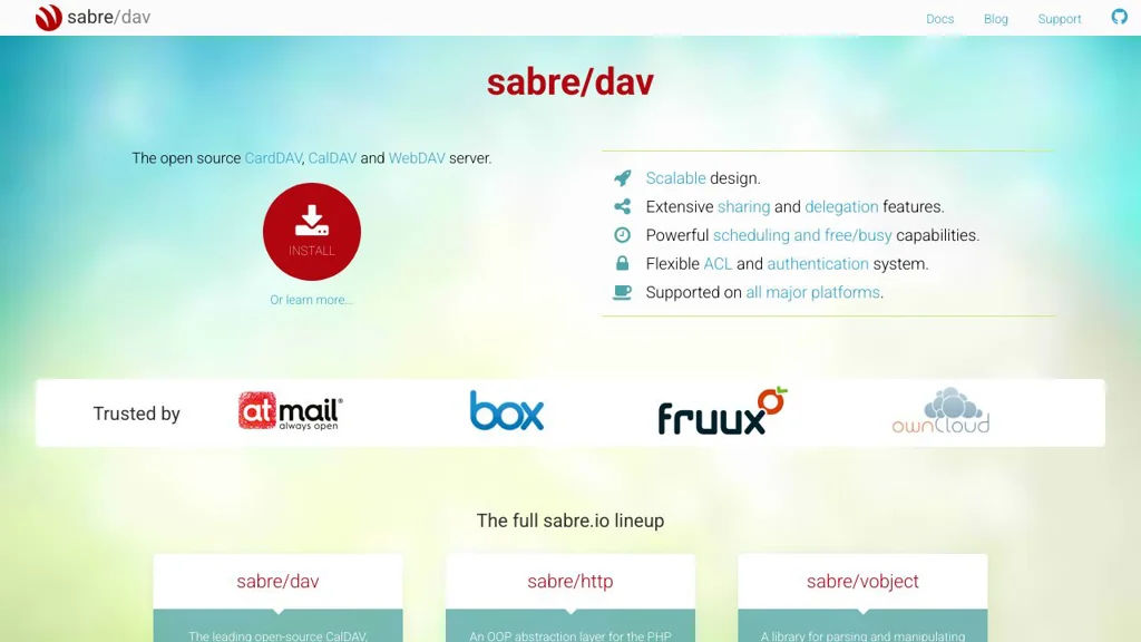 sabre/dav screenshot