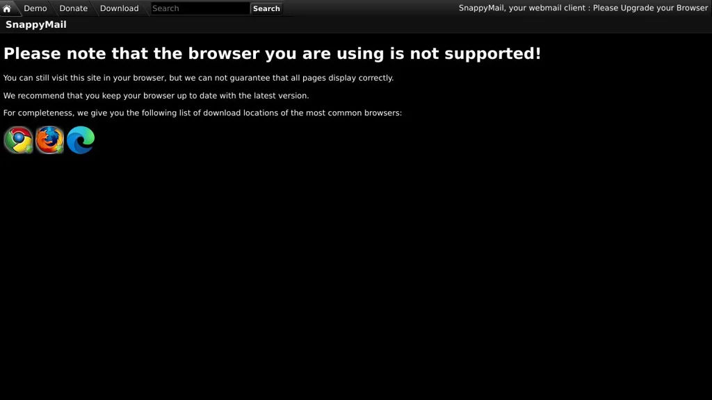 SnappyMail screenshot