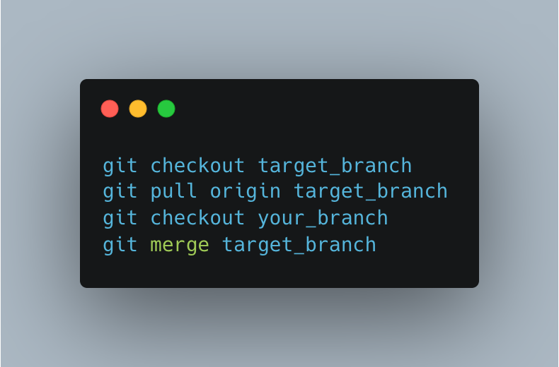 git merge.