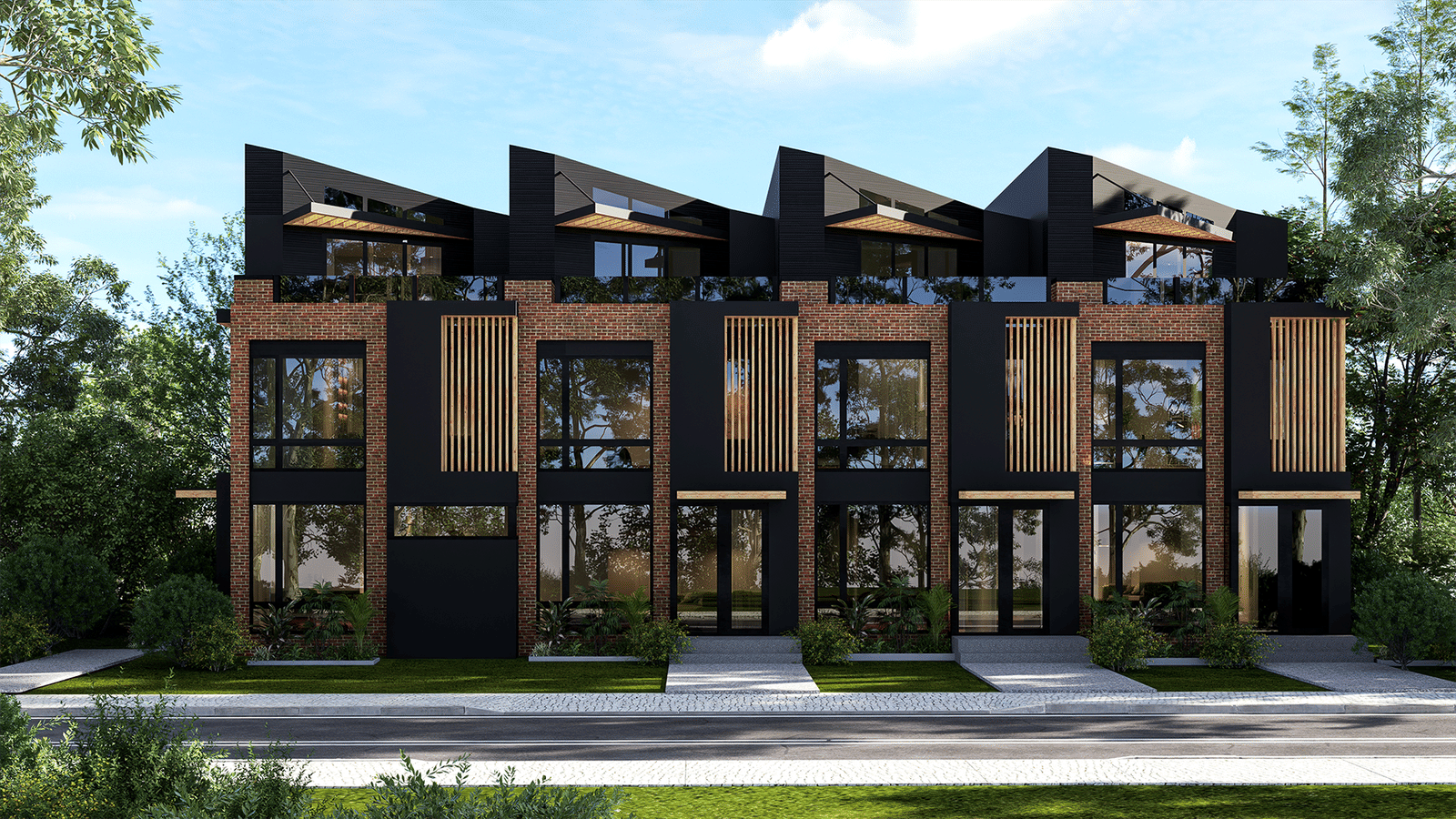 Infill multifamily project image.