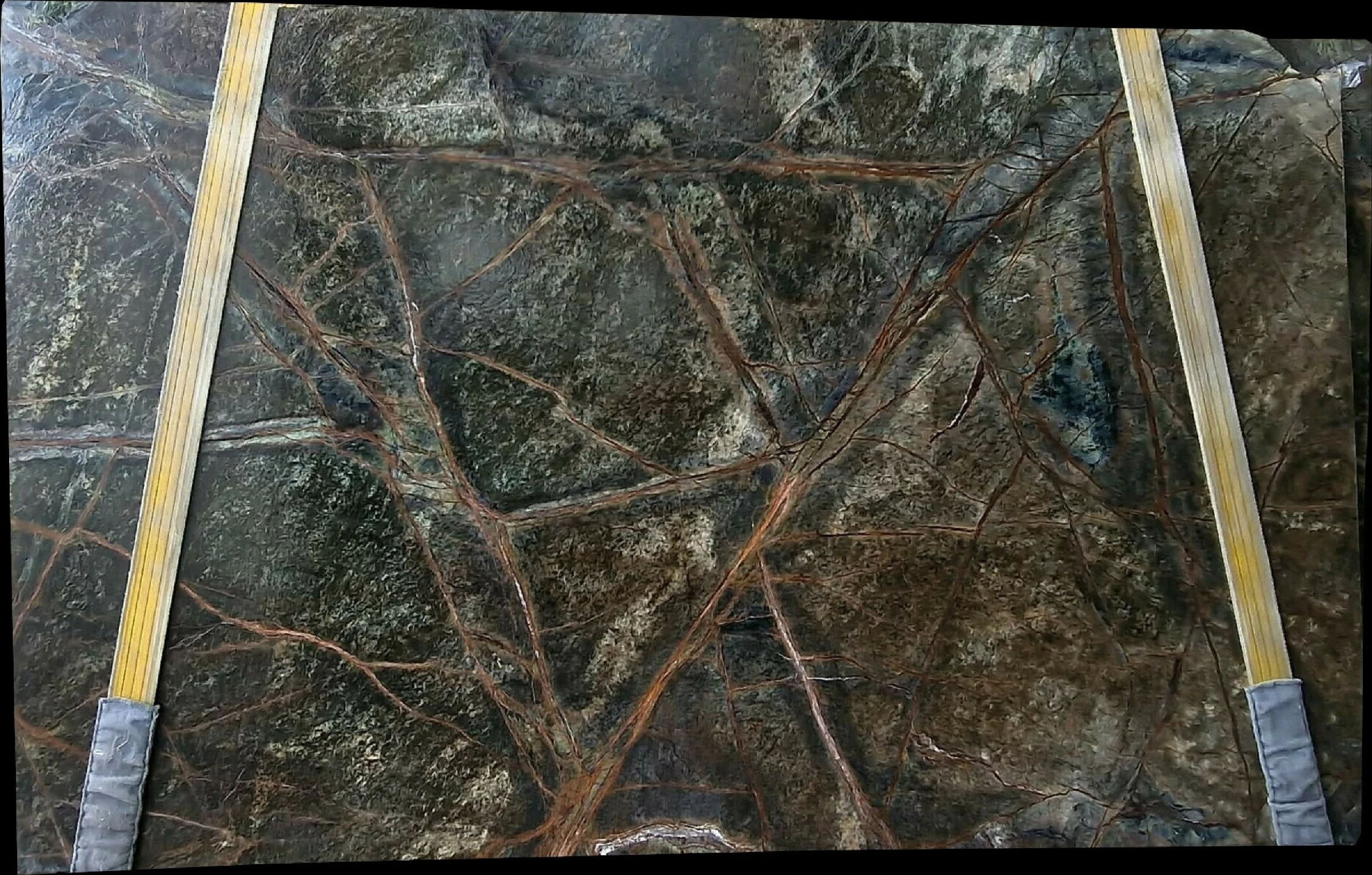 Premium Quality Rain Forest Green Marble Slabs Soft Veining