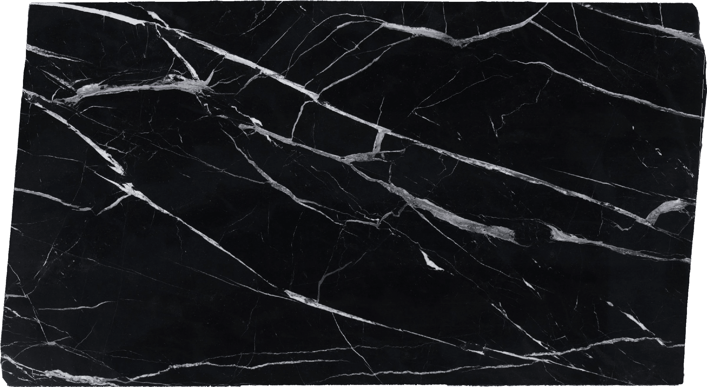 Customized Marble Slabs Strong Veining Black - Nero Marquina 1243