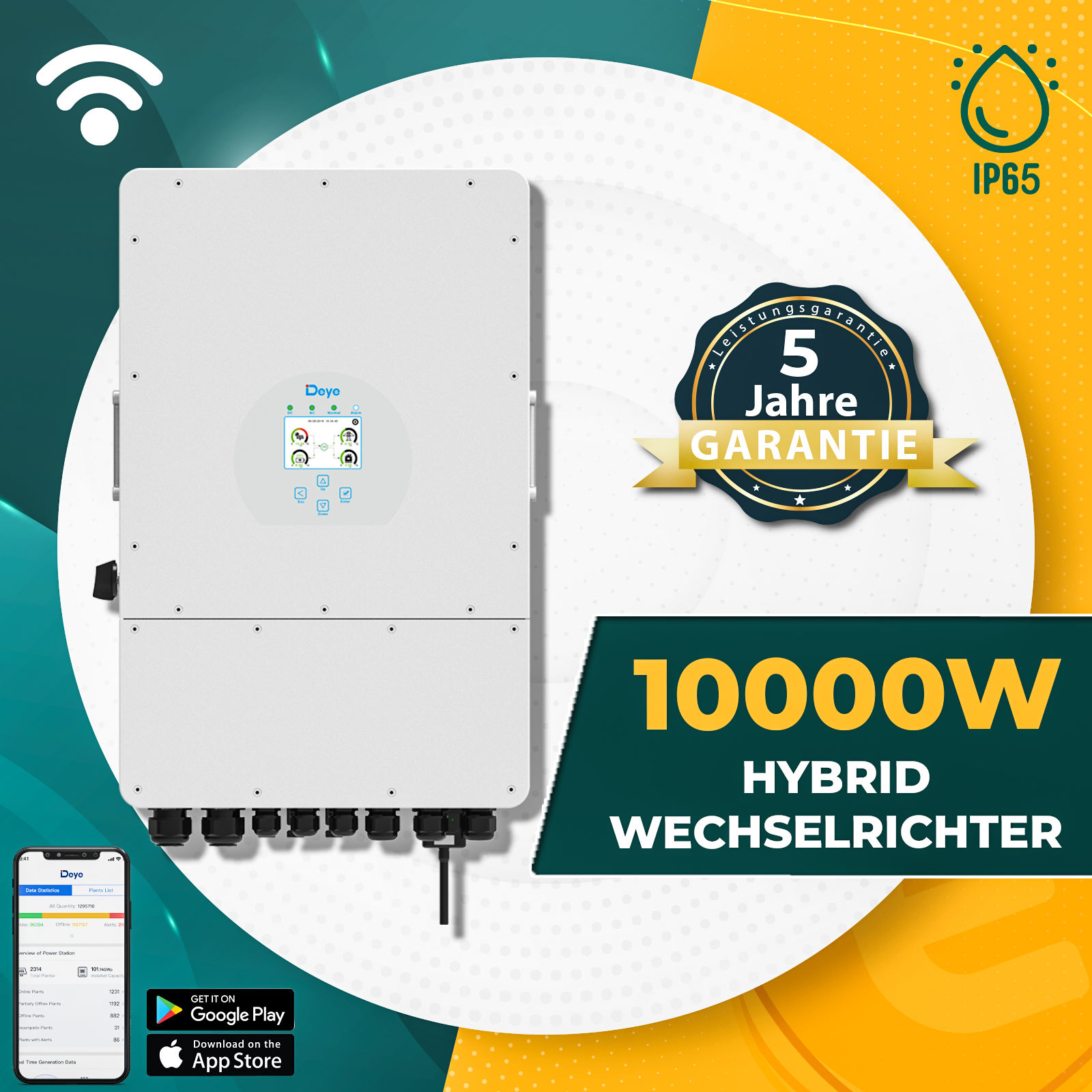 Mikro-Wechselrichter 800 W WiFi-App NEP BDM800, 199,99 €