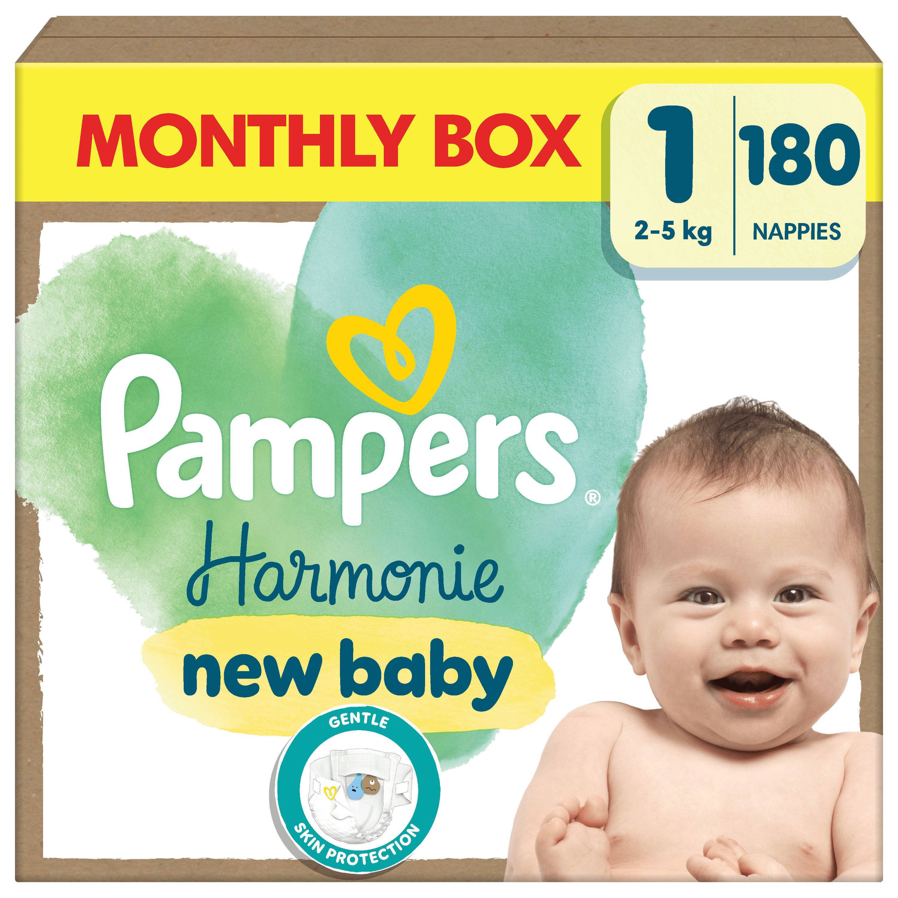 Pampers Harmonie luiers maat 4, 90 luiers, 9 kg - 14 kg, zachte