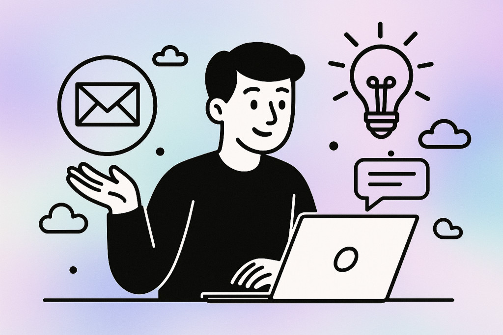 A man using a laptop for emails with technical icons floating around him So, why the disparity between the official rules and modern email providers? For developers, it's important to understand the concepts behind these decisions to make the most of what's available. Here's what you need to think about.
