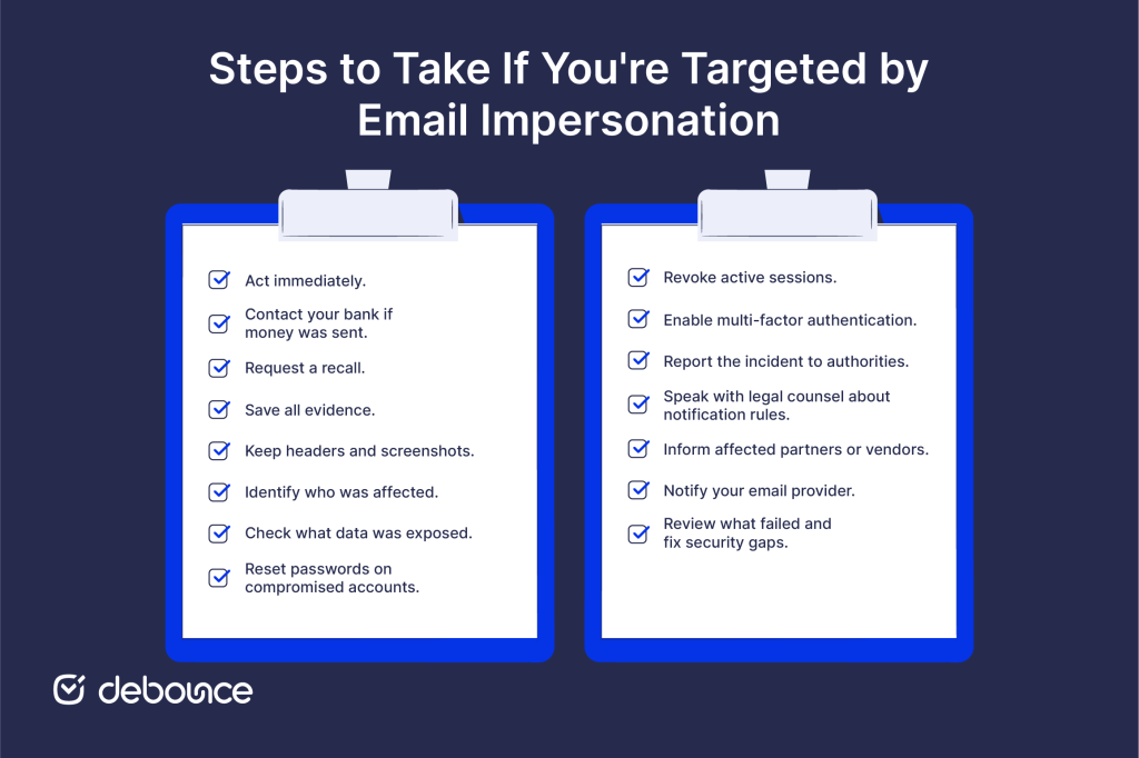 What to Do If You're a Victim of Email Impersonation