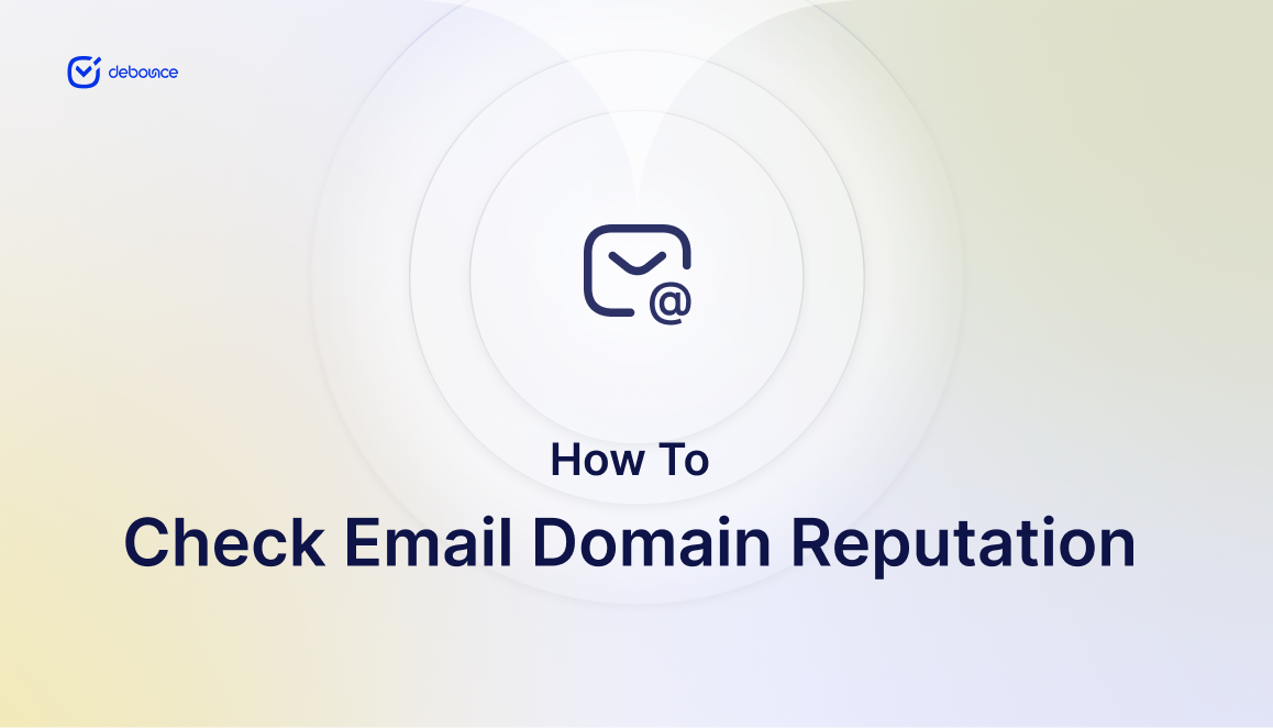 How to check email domain reputation