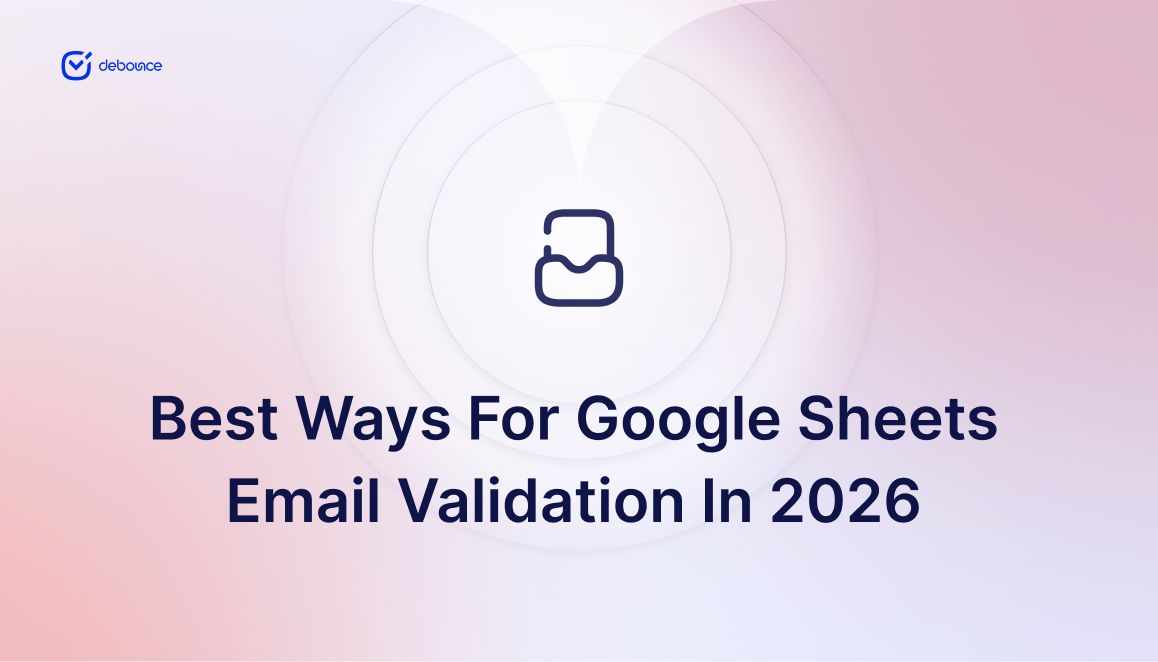 Google Sheets Email Validation