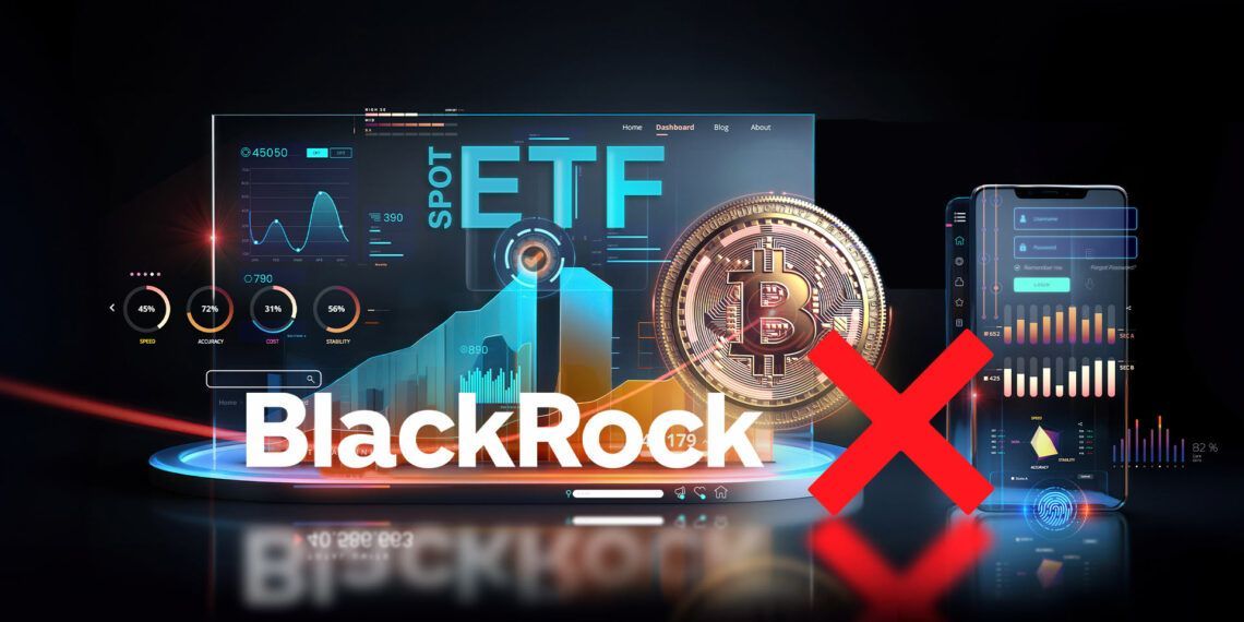 El ETF de Bitcoin de BlackRock registró su primer día sin entradas