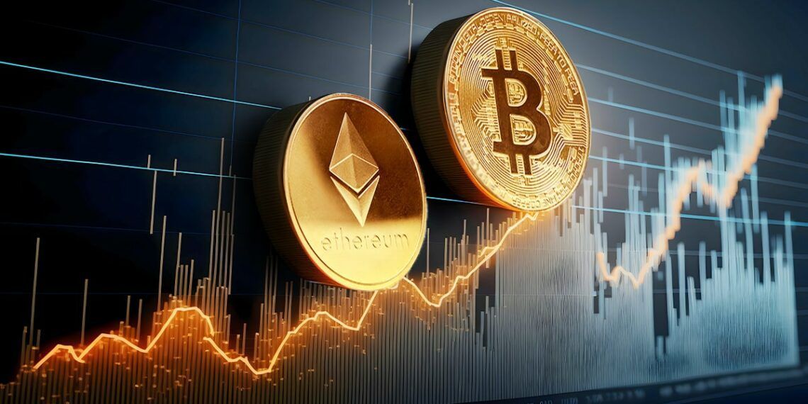 Bitcoin y Ethereum encabezan las entradas de criptomonedas