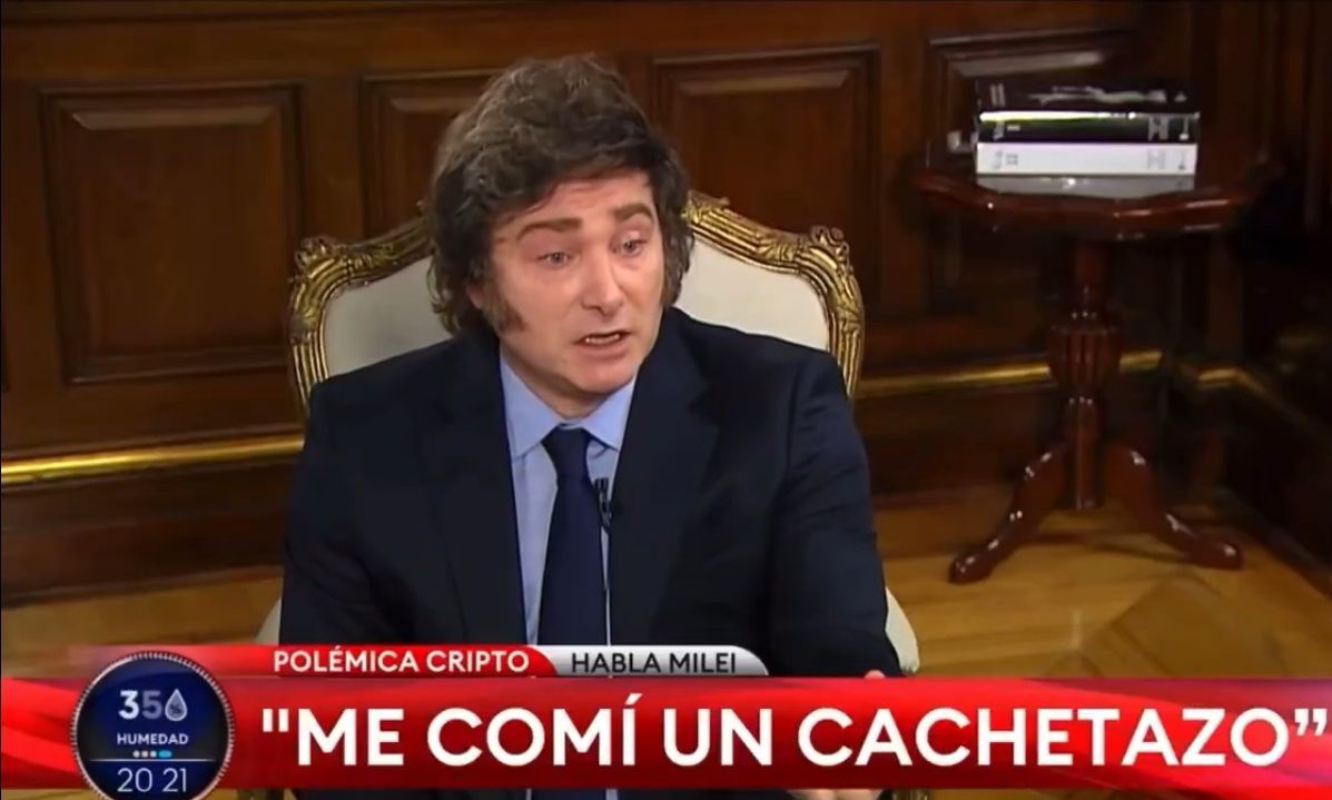Milei sobre $LIBRA: "Me comí un cachetazo"