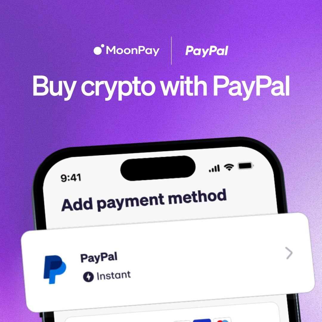 PayPal y MoonPay sellaron una alianza estratégica para la compra y venta de criptomonedas