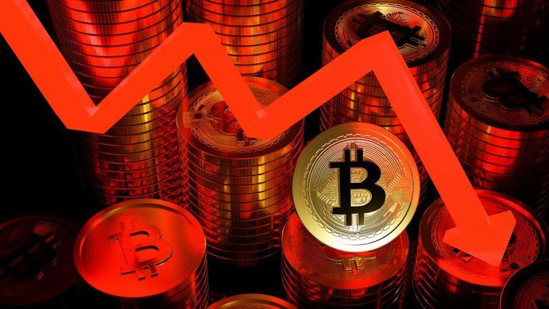 Fuerte caída del precio de Bitcoin