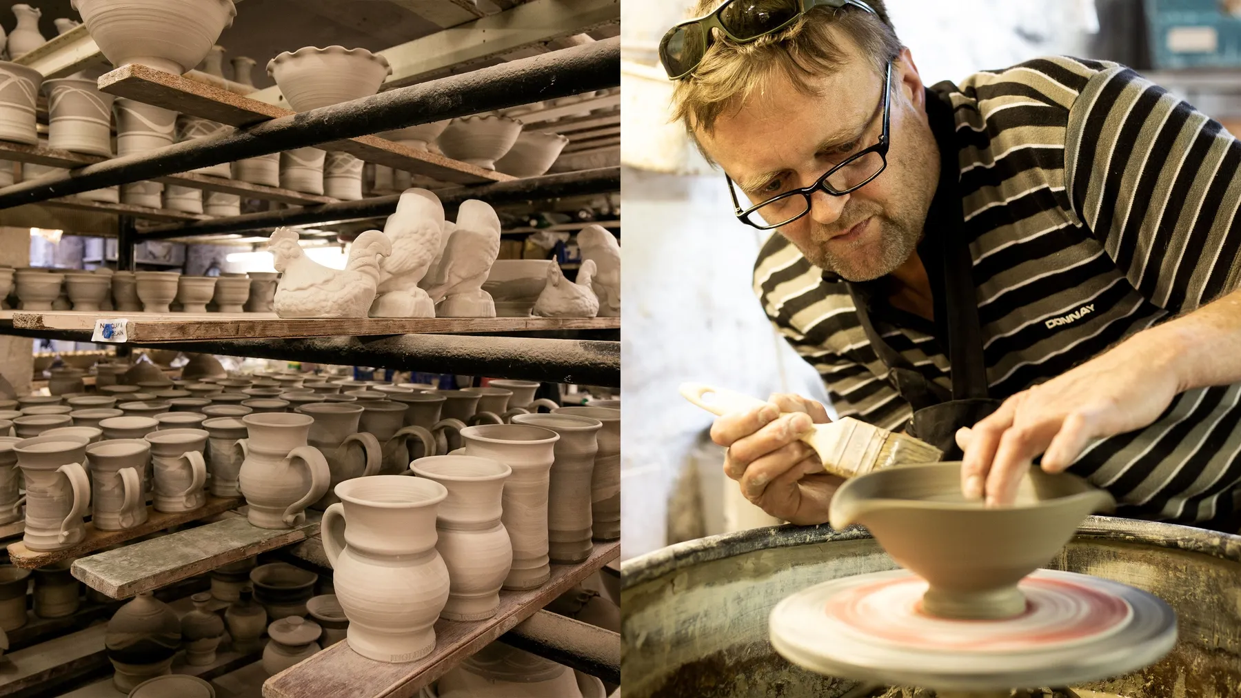 Dick's son Dan has taken the Ingleton Pottery name around the world with his YouTube tutorials