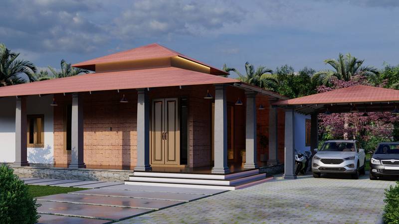 Mr. Sandesh Residence — Architectural elevation and planning in Tarikere by Decofy Studios