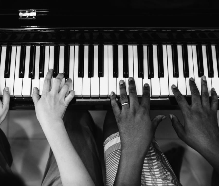 Playing the piano for the homeless