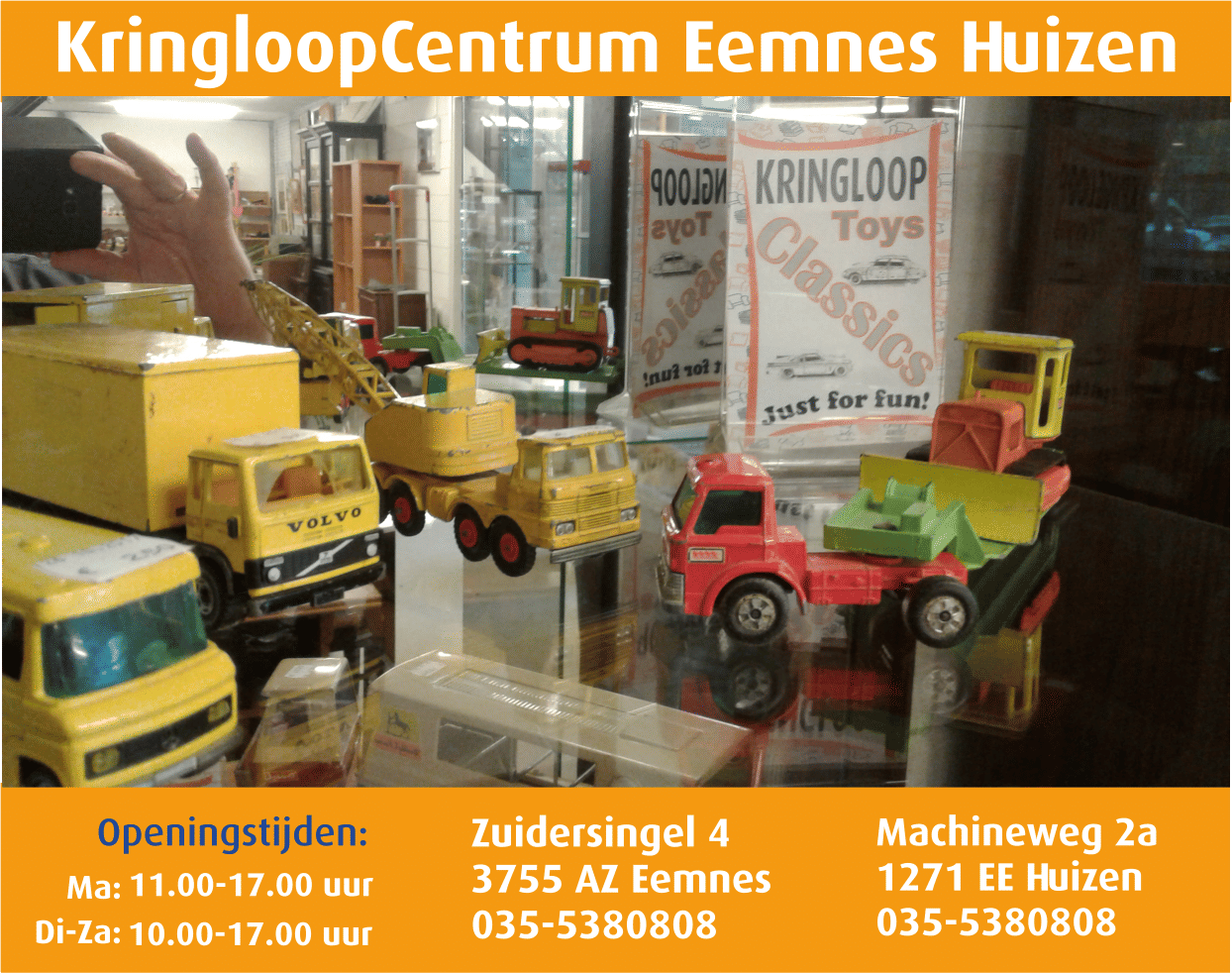 Medewerk(st)er Speelgoed KringloopCentrum Eemnes en Huizen