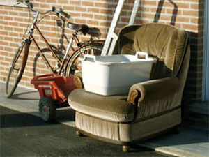 Grof vuil buiten zetten.