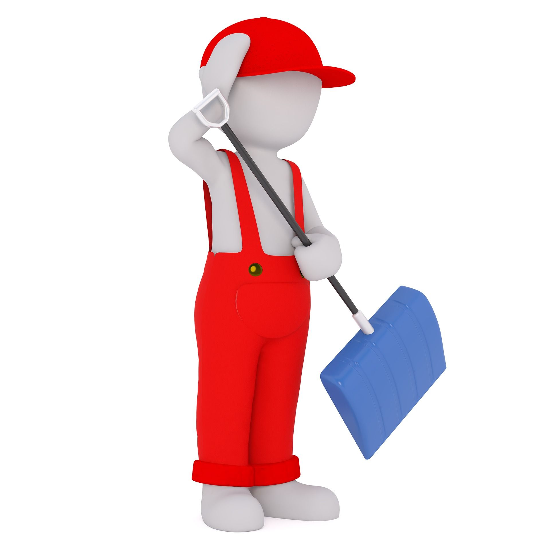 Galerij sneeuwvrij maken!