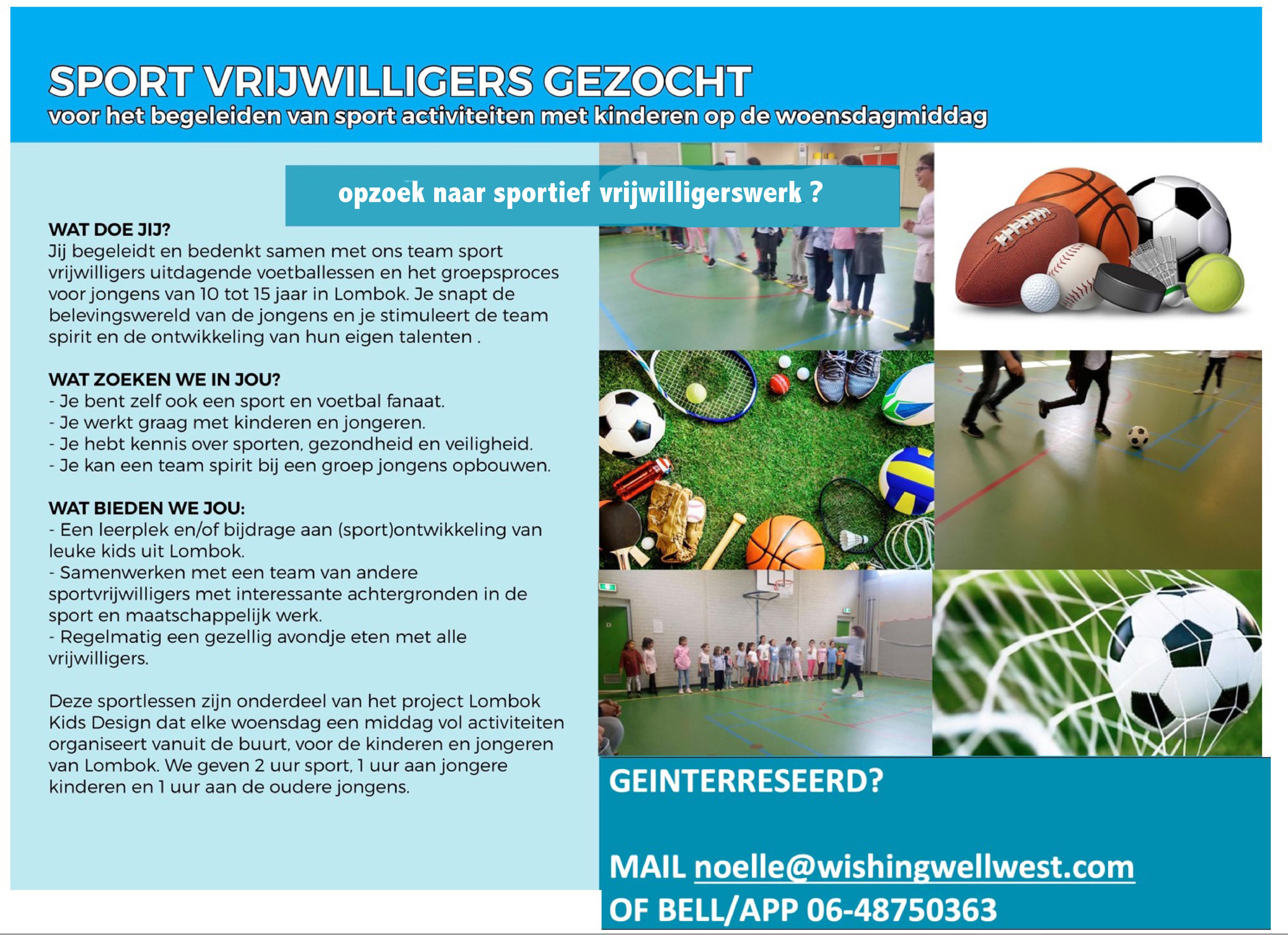 Sportvrijwilliger voor pubers