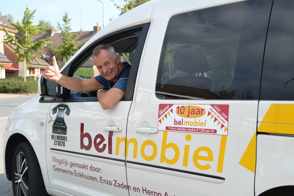 Rijd jij 60-plussers naar de supermarkt en hun afspraken bij de Belmobiel?