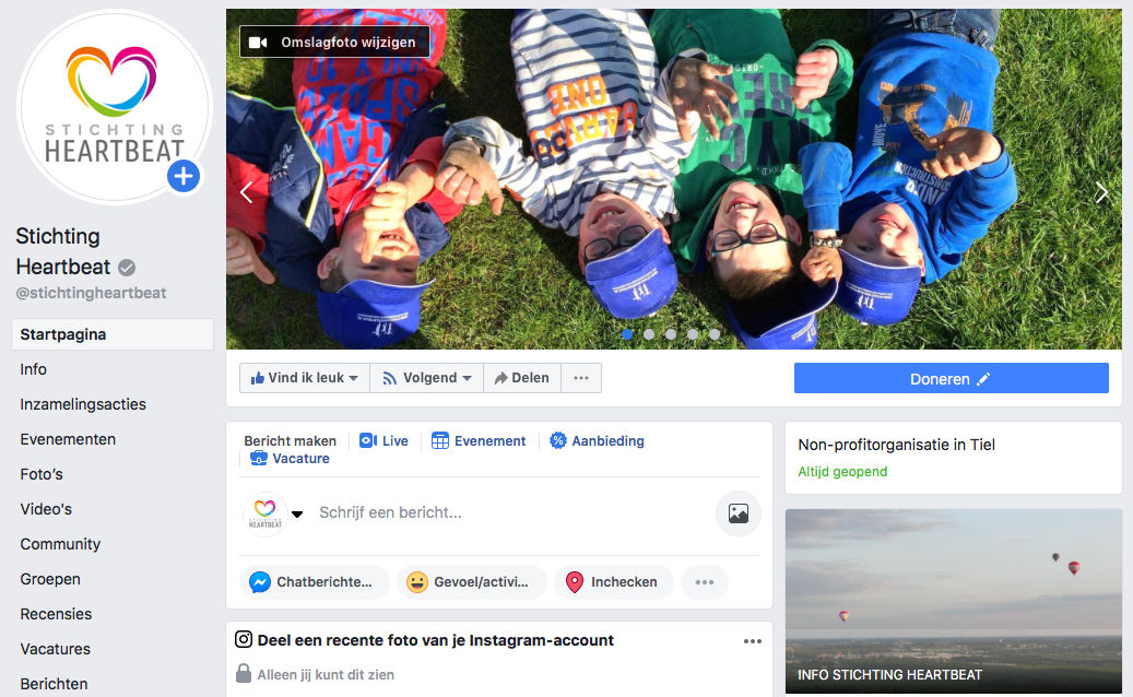 Beheren Social Media accounts