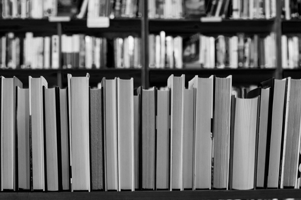 Reading books in Grave