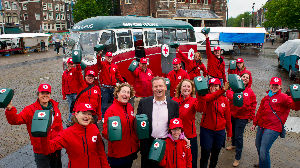 Guerilla Collecte with Red Cross Amsterdam