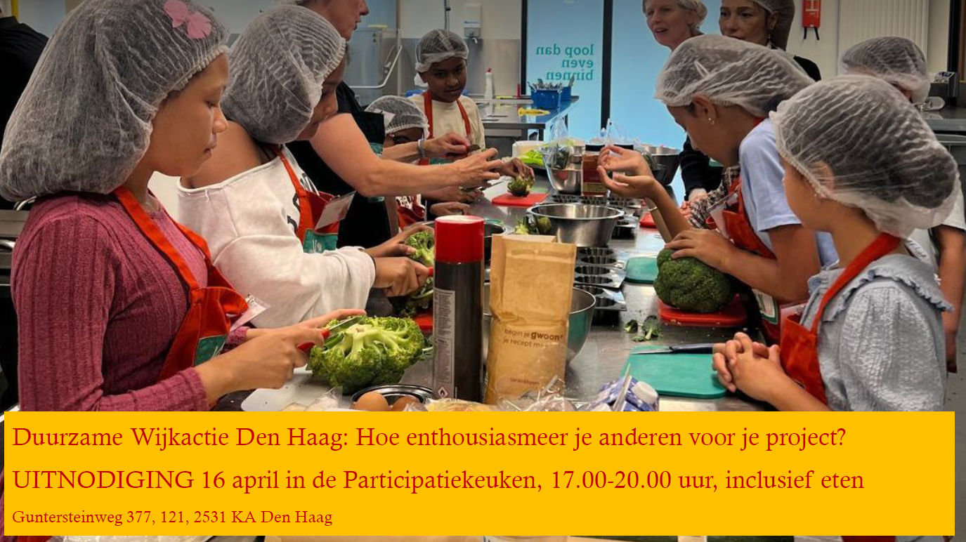 Duurzame Wijkactie Den Haag - Hoe enthousiasmeer je anderen voor je project?