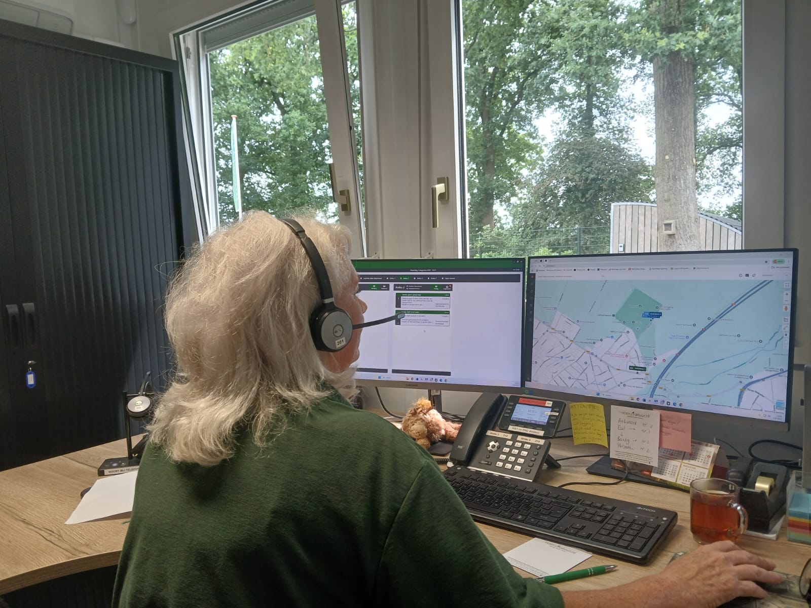 Centralist op de meldkamer